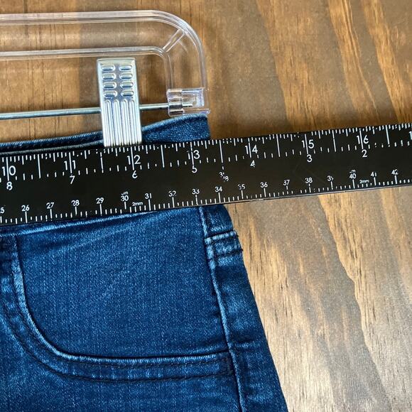 American Eagle Womens Shorts Blue Denim Sky High Rise Shortie Stretch 6 - Picture 7 of 11